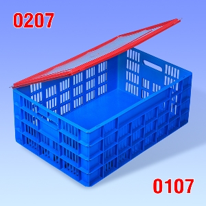 0107 and lid 0207&nbsp;&nbsp;crate
trays