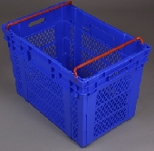 GI-800AK Nestable Plastic Crate&nbsp;&nbsp;nestable cheap top quality closed bases open sides gurtan GI-800AK GI800AK