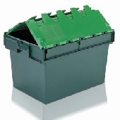 ATTACHED LIDDED CONTAINERS/ TOTE BOXES&nbsp;&nbsp;Attached lid containers 
