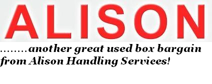 Alison STRONG USED STACK & NEST CONTAINER - T605&nbsp;&nbsp;Plastic BOXES