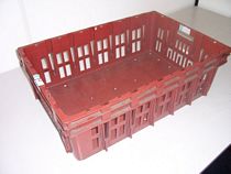 ALISON HANDLING.  USED STACK & NEST  VENTED CONTAINER&nbsp;&nbsp;PLASTIC BOXES