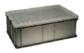  1000USES 45ltr STACKING BOX & LID - TU2049. Useful Strong Stacking Boxes. &nbsp;&nbsp;Plastic Boxes