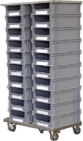 103 system Open Front Access Stacking Containers Storage System  P103-40A &nbsp;&nbsp;Plastic Boxes