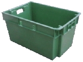 PBN604030C STACKING AND NESTING PLASTIC CONTAINERS&nbsp;&nbsp;• NESTABLE TO SAVE SPACE DURING STORAGE AND RETURN
TRANSPORT
• INTERLOCK WHEN STACKED FOR SECURE STACKING
• MANUFACTURED FROM HYGIENIC FOOD GRADE HDPE
• STANDARD SIZE 600 X 400mm FOR USE WITH 1000 X 1200mm AND
1200 X 800mm PALLETS
• CLOSED SIDES AND BASE
• LIGHTWEIGHT WITH CARRY HANDLES FOR EASE OF HANDLING
• LONG LASTING LOW COST REPLACEMENT FOR CARDBOARD
PACKAGING
MODEL