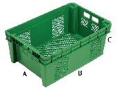 Stack & Nest plastic crate   " Oliva"