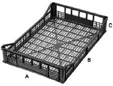 EURO 10 Value stacking plastic field tray for Soft Fruit Harvesting