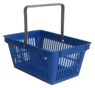 PLASTIC SHOPPING BASKET&nbsp;&nbsp;Manufactured by: EUROBACS