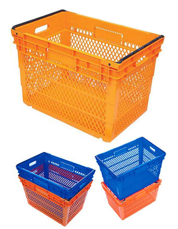 SWING BAR STACK & NEST LOGISTICS BASKET&nbsp;&nbsp;Plastic Crates