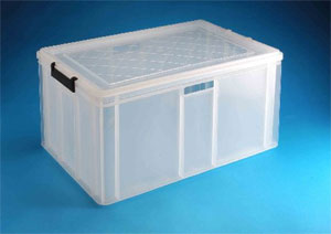1000USES 60ltr STACKING BOX & LID  TU2050c "LOTaBOX" . Useful Strong Stacking Boxes. &nbsp;&nbsp;Plastic Boxes