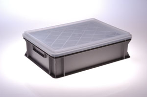 1000USES 10ltr STACKING BOX & LID - TU2037. Useful Strong Stacking Boxes. &nbsp;&nbsp;Plastic Boxes