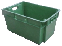 PBN604030C STACKING AND NESTING PLASTIC CONTAINERS&nbsp;&nbsp;• NESTABLE TO SAVE SPACE DURING STORAGE AND RETURN
TRANSPORT
• INTERLOCK WHEN STACKED FOR SECURE STACKING
• MANUFACTURED FROM HYGIENIC FOOD GRADE HDPE
• STANDARD SIZE 600 X 400mm FOR USE WITH 1000 X 1200mm AND
1200 X 800mm PALLETS
• CLOSED SIDES AND BASE
• LIGHTWEIGHT WITH CARRY HANDLES FOR EASE OF HANDLING
• LONG LASTING LOW COST REPLACEMENT FOR CARDBOARD
PACKAGING
MODEL